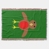 Christmas Robin Throw Blanket Decke (Vorderseite)
