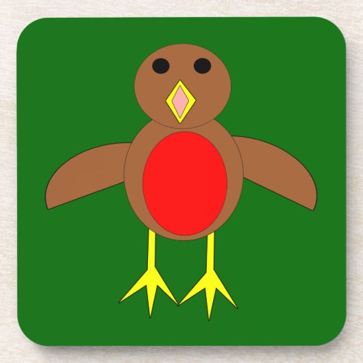 Christmas Robin Untersetzer (Vorderseite)