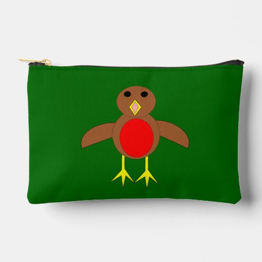 Christmas Robin Zubehörtasche (Vorderseite)