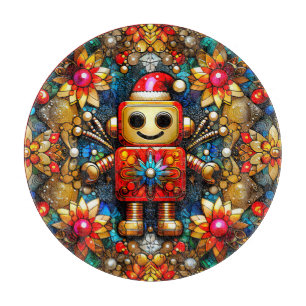 CHRISTMAS ROBOT ~ Cutting Board Schneidebrett