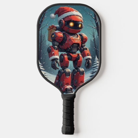 Christmas Robot Pickleball Schläger (Rückseite)