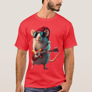 Christmas Rocker Mouse Weihnachtsserie T-Shirt