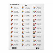 Christmas Rocker Typ Address Labels (Vorne)