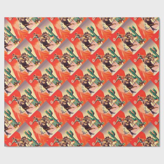 Christmas Rodeo Geschenkpapier (Flach)