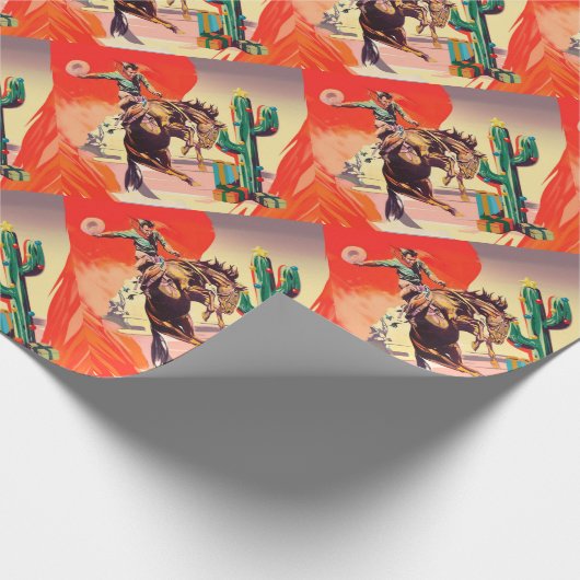 Christmas Rodeo Geschenkpapier (Ecke)