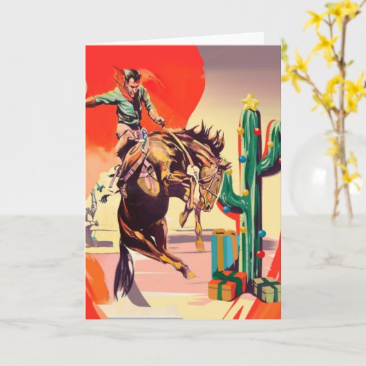 Christmas Rodeo Karte (Gelbe Blume)