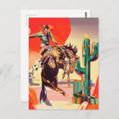 Christmas Rodeo Postkarte (Vorne/Hinten)