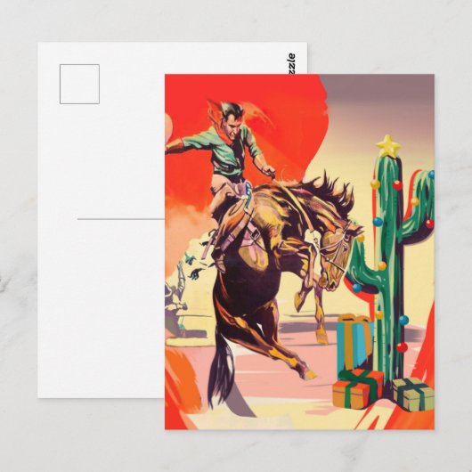 Christmas Rodeo Postkarte (Vorne/Hinten)