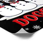 Christmas Rollin'with My Doggies Funny Gift Lover Poster (Ecke)