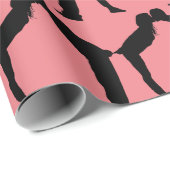 CHRISTMAS ROMANTIC KISS WRAPPING PAPIER GESCHENKPAPIER (Rolleneckpunkt)