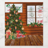 Christmas room weinetikett (Einzelnes Label)