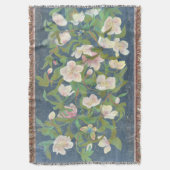 Christmas Rose & Silverwing Butterfly Nocturne Decke (Vorderseite Vertikal)