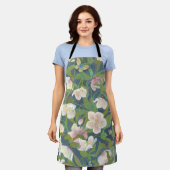 Christmas Rose & Silverwing Butterfly Nocturne Schürze (Getragen)