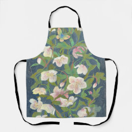 Christmas Rose & Silverwing Butterfly Nocturne Schürze