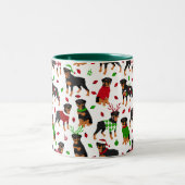 Christmas Rottweiler Coffee Tasse (Mittel)