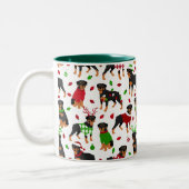 Christmas Rottweiler Coffee Tasse (Links)