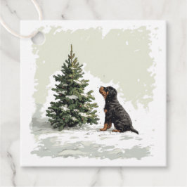 Christmas Rottweiler Dog Weihnachtsbaum Geschenkanhänger