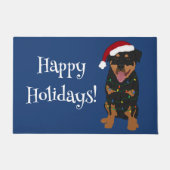 Christmas Rottweiler Fußmatte (Vorderseite)