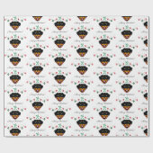 Christmas Rottweiler Geschenkpapier (Flach)