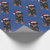 Christmas Rottweiler Geschenkpapier (Ecke)