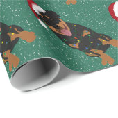 Christmas Rottweiler Geschenkpapier (Rolleneckpunkt)