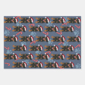 Christmas Rottweiler Geschenkpapier Set (Vorderseite 3)
