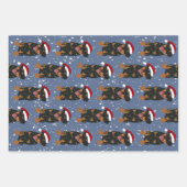 Christmas Rottweiler Geschenkpapier Set (Vorderseite 3)