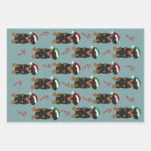 Christmas Rottweiler Geschenkpapier Set (Vorderseite 2)