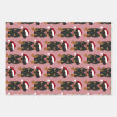 Christmas Rottweiler  Geschenkpapier Set (Vorderseite 2)