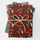 Christmas Rottweiler  Geschenkpapier Set (Beispiel)