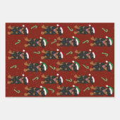 Christmas Rottweiler Geschenkpapier Set (Vorderseite)