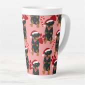Christmas Rottweiler Milchtasse (Rechte Ecke)