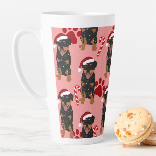Christmas Rottweiler Milchtasse (Beispiel)