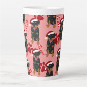 Christmas Rottweiler Milchtasse (Vorderseite)