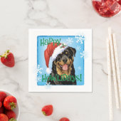 Christmas Rottweiler Napkins Serviette (Beispiel)