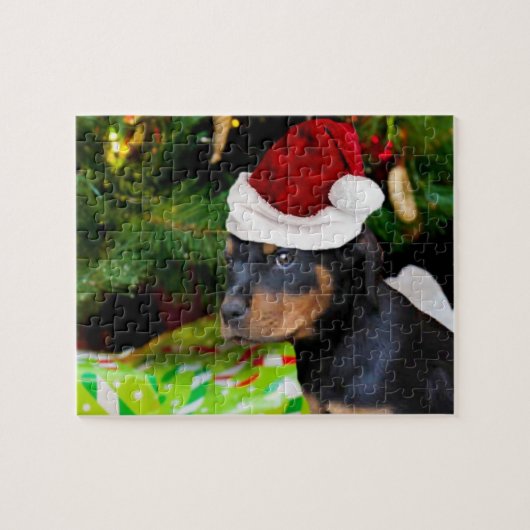 Christmas Rottweiler Puzzle (Horizontal)