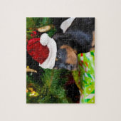 Christmas Rottweiler Puzzle (Vertikal)
