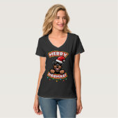 Christmas Rottweiler T-Shirt (Vorderseite Vollansicht)