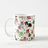 Christmas Rough Collie Coffee Tasse (Links)
