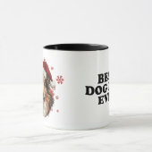 Christmas Rough Collie Dog Personalisiert Tasse (Zentrum)