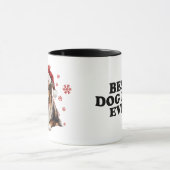 Christmas Rough Collie Dog Personalisiert Tasse (Zentrum)
