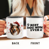 Christmas Rough Collie Dog Personalisiert Tasse
