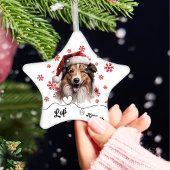 Christmas Rough Collie Hund Personalisierte Kerami Keramik Ornament