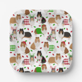 Christmas Rough Collie Paper Teller (Vorderseite)