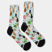 Christmas Rough Collie Socken (Rechts)