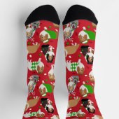 Christmas Rough Collie Socks Socken (Oben)