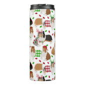 Christmas Rough Collie Thermal Tumbler Thermosbecher (Rückseite)