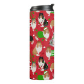 Christmas Rough Collie Thermosbecher (Nach links gedreht)