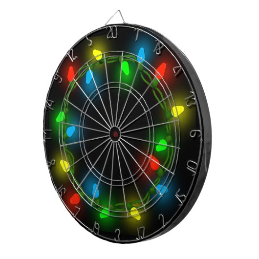 Christmas Round Lights Dartscheibe (Vorderseite rechts)