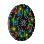 Christmas Round Lights Dartscheibe (Vorderseite Links)